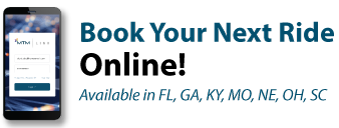 Book Your Next Ride Online! Available in FL, GA, KY, MO, NE, OH, SC